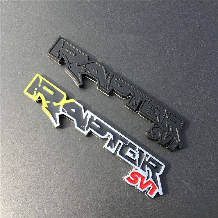 Фото 1 шт. 3D металлический сплав RAPTOR SVT логотип эмблема значок автомобильные наклейки