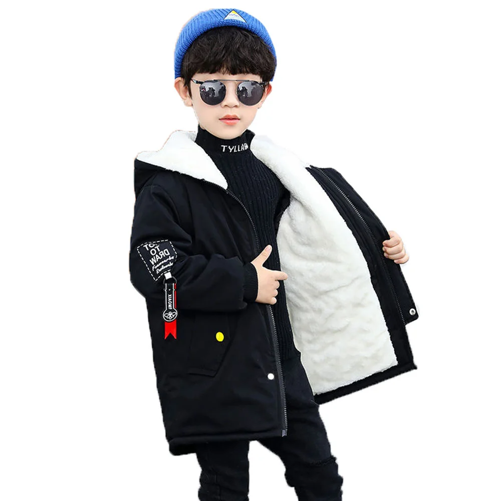 Winter Polyester Jacket For Boy New 2022 Keep Warm Korean Version Thicken Plus Velvet Hooded Coat Cartoons Children's Clothing
Winter Polyester Jacket For Boy New 2022 Keep Warm Korean Version Thicken Plus Velvet Hooded Coat Cartoons Children's Clothing