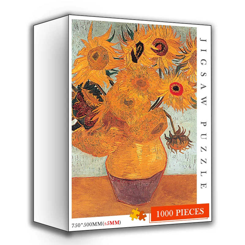Oil Painting Puzzle Wooden 1000 Pieces Puzzles for Adults Van Gogh Sunflower 1000 Pieces Customized Jigsaw Puzzle Toy Home Decor
Oil Painting Puzzle Wooden 1000 Pieces Puzzles for Adults Van Gogh Sunflower 1000 Pieces Customized Jigsaw Puzzle Toy Home Decor
