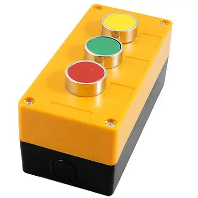 Round Flat Red Green Yellow Cap Momentary Push Button Switch Station AC240V 400V
Round Flat Red Green Yellow Cap Momentary Push Button Switch Station AC240V 400V