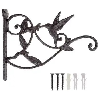 Hanging Plant Hook Hummingbird Cast Iron Decorative Flower Basket Wall Hanging Hooks Bracket Hanger For Indoor Outdoor Plants Bi
Hanging Plant Hook Hummingbird Cast Iron Decorative Flower Basket Wall Hanging Hooks Bracket Hanger For Indoor Outdoor Plants Bi
