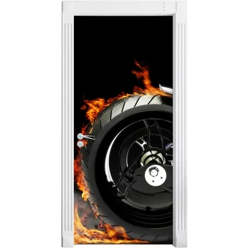 Door Sticker Picture Black Paper Self Adhesive Motorcycle Tire Decal PVC Waterproof 3D Print Art Home Decor DIY for Living Room 
Door Sticker Picture Black Paper Self Adhesive Motorcycle Tire Decal PVC Waterproof 3D Print Art Home Decor DIY for Living Room