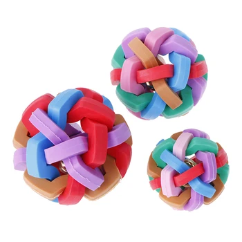 1PCS Colorful Cute Pet Dog Toys Interactive Ball Toy Cat Toy with Small Bell Rainbow Pets Chewing Playing Fetching Nice Ba
1PCS Colorful Cute Pet Dog Toys Interactive Ball Toy Cat Toy with Small Bell Rainbow Pets Chewing Playing Fetching Nice Ba