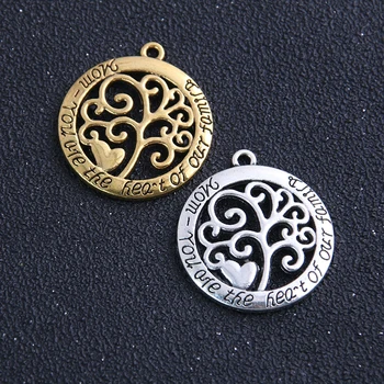 4PCS 28*32mm Metal Alloy Two Color Round Tree Charms Plant Pendants for Jewelry Making DIY Handmade Craft
4PCS 28*32mm Metal Alloy Two Color Round Tree Charms Plant Pendants for Jewelry Making DIY Handmade Craft
