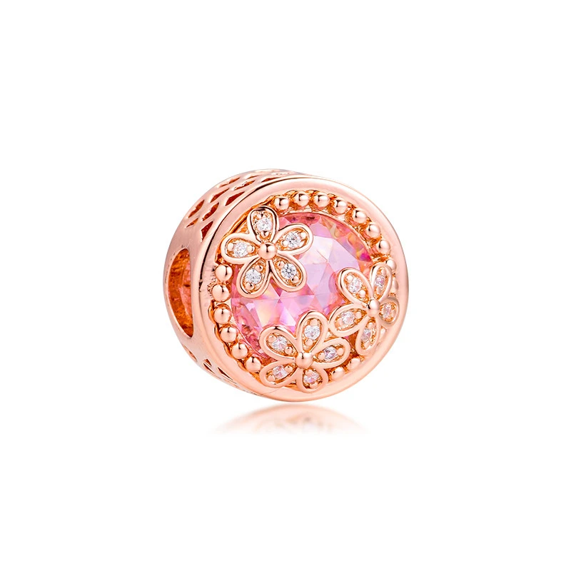 Plated Rose Gold Sparkling Pink Daisy Flower DIY Jewelry Making Fit Charm Bracelet 2020 Spring 925 Sterling Silver Fine Bead
Plated Rose Gold Sparkling Pink Daisy Flower DIY Jewelry Making Fit Charm Bracelet 2020 Spring 925 Sterling Silver Fine Bead
