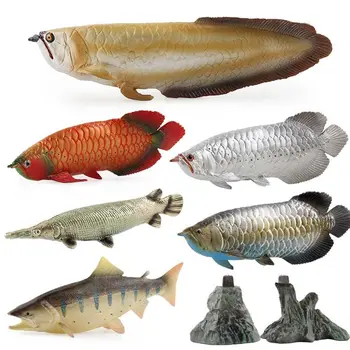 7pcs/set Simulation Solid Static Marine Animal Model Ornament Realistic Golden Arowana Children Educational Prop Toy
7pcs/set Simulation Solid Static Marine Animal Model Ornament Realistic Golden Arowana Children Educational Prop Toy