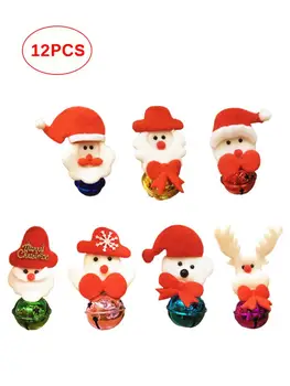12PCS Christmas Elk Bell Pendant Snowman Doll Hanging Ornament Christmas Tree Pendant Home Party Decor New Year Gift Kid Toy 
12PCS Christmas Elk Bell Pendant Snowman Doll Hanging Ornament Christmas Tree Pendant Home Party Decor New Year Gift Kid Toy