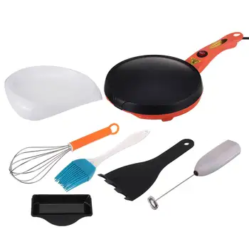 220V Electric Crepe Maker 18cm Non Stick Baking Pancake Pan Frying Griddle Machine Batter Whisk Tray Kitchen Cooking Tools 600W
220V Electric Crepe Maker 18cm Non Stick Baking Pancake Pan Frying Griddle Machine Batter Whisk Tray Kitchen Cooking Tools 600W