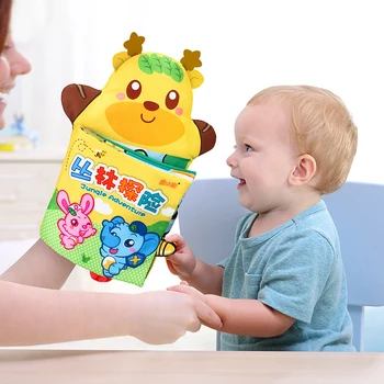 Hot Sale Hand Puppet Tail 3D Cloth Book Early Education Cartoon Animal Cloth Book Toy for Early Development of Baby
Hot Sale Hand Puppet Tail 3D Cloth Book Early Education Cartoon Animal Cloth Book Toy for Early Development of Baby