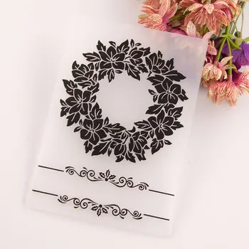 Wreath print DIY Plastic Embossing Folders for DIY Scrapbooking Paper Craft/Card Making Decoration Supplies 
Wreath print DIY Plastic Embossing Folders for DIY Scrapbooking Paper Craft/Card Making Decoration Supplies