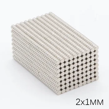 

2000pcs 2x1mm NdFeB Small round Super Strong Magnet Powerful Neodymium N35 Rare Earth Permanent Magnets for crafts Disc