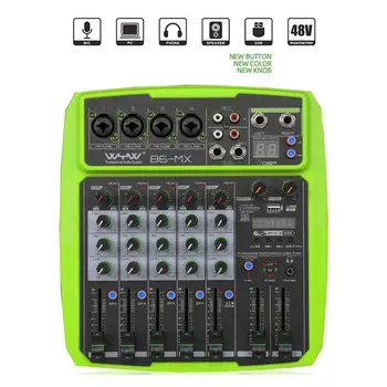 EU Mini Mixer 4 Channel 16DSP Digital Audio Mixer Console USB MP3 Player USB Computer Recording Audio Mixing Console
EU Mini Mixer 4 Channel 16DSP Digital Audio Mixer Console USB MP3 Player USB Computer Recording Audio Mixing Console