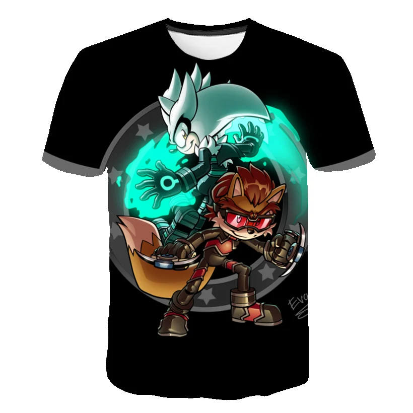 Summer 4-14 Year Boys Clothes Cartoon T-Shirt Harajuku Shirt Sonic The Hedgehog Printed Kids Tee Baby Tops Children T-shirts Summer 4-14 Year Boys Clothes Cartoon T-Shirt Harajuku Shirt Sonic The Hedgehog Printed Kids Tee Baby Tops Children T-shirts