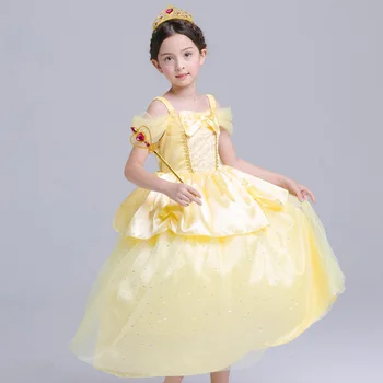 2020 Children Girl Belle Princess Dress for Girls Role-Play Kid Girl Evening Christmas Dresses Party Cosplay Costume Carnival
2020 Children Girl Belle Princess Dress for Girls Role-Play Kid Girl Evening Christmas Dresses Party Cosplay Costume Carnival