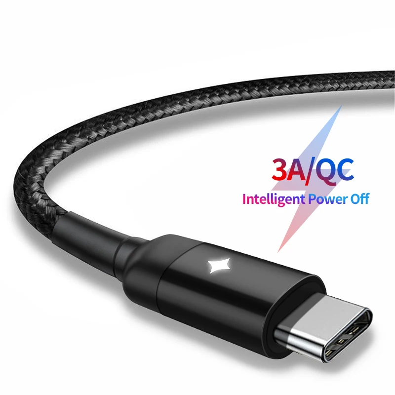 Qiuck Charge 3.0 Micro USB Cable QC 3.0 Power Off Type C Cable MincroUSB Charger LED Fast Charge Wire Cable for Samsung Xiaomi
Qiuck Charge 3.0 Micro USB Cable QC 3.0 Power Off Type C Cable MincroUSB Charger LED Fast Charge Wire Cable for Samsung Xiaomi