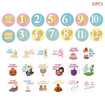 32PCS Baby Pregnant Women Monthly Photograph Sticker Cute Cartoon Photo Prop NEW
32PCS Baby Pregnant Women Monthly Photograph Sticker Cute Cartoon Photo Prop NEW