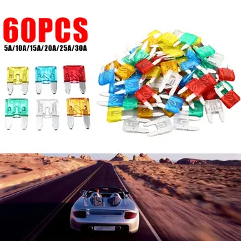 Vehemo 60pcs Car Safety Fuse Overload Protection Blade Fuse Universal Fuses Kit Motor Vehicle Motorcycle SUV
Vehemo 60pcs Car Safety Fuse Overload Protection Blade Fuse Universal Fuses Kit Motor Vehicle Motorcycle SUV