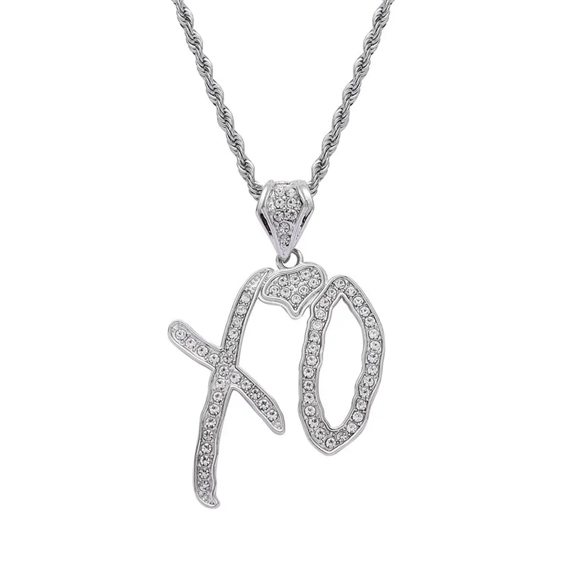Hot 2020 Hip Hop Necklace Cubic Zircon Lettered XO Pendant With Stainless Steel Long Chain Necklace For Women Men Jewelry 
Hot 2020 Hip Hop Necklace Cubic Zircon Lettered XO Pendant With Stainless Steel Long Chain Necklace For Women Men Jewelry