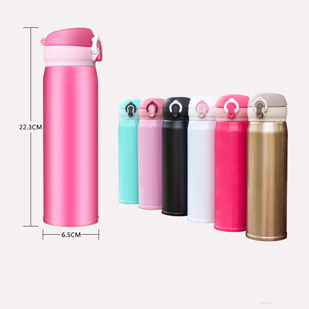 500ml Thermos Stainless Steel Double Wall Thermal Cup Bottle Travel Mug Water Vacuum Cup School Home Tea Coffee Drink Bottle Cup
500ml Thermos Stainless Steel Double Wall Thermal Cup Bottle Travel Mug Water Vacuum Cup School Home Tea Coffee Drink Bottle Cup