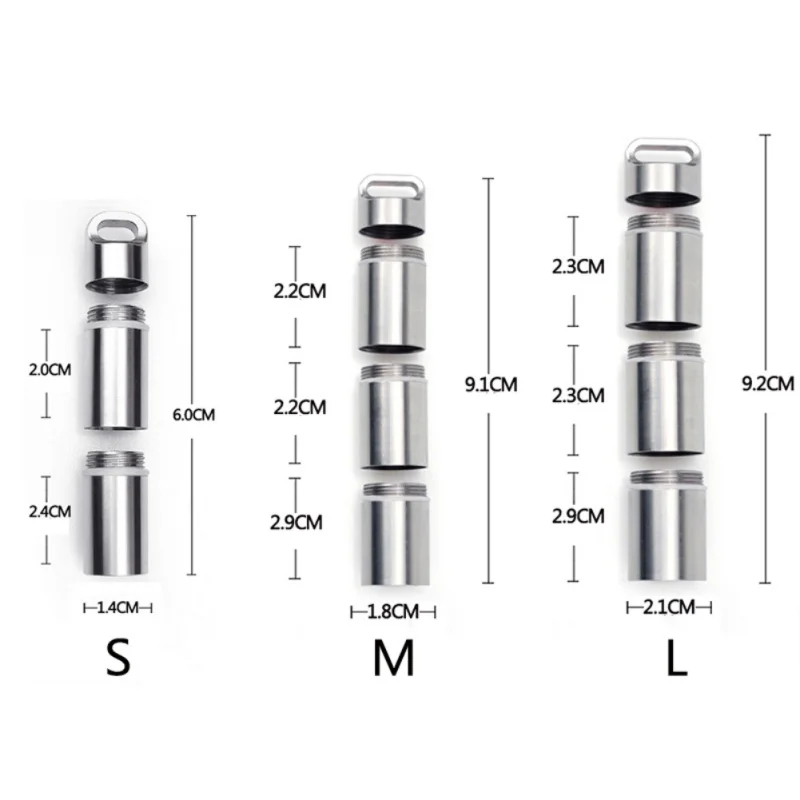 EDC Portable Pill Medicine Storage Container Multi Grid Stainless Steel Sealed Waterproof Leak Proof Holder Hanging Box Outdoor
EDC Portable Pill Medicine Storage Container Multi Grid Stainless Steel Sealed Waterproof Leak Proof Holder Hanging Box Outdoor