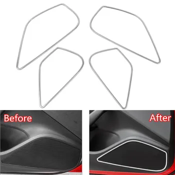 4PCS Set Car Door Stereo Speaker Frame Ring Trim Chromium Styling Sticker For Audi A3 8V 2014-2018 Stainless Steel 
4PCS Set Car Door Stereo Speaker Frame Ring Trim Chromium Styling Sticker For Audi A3 8V 2014-2018 Stainless Steel