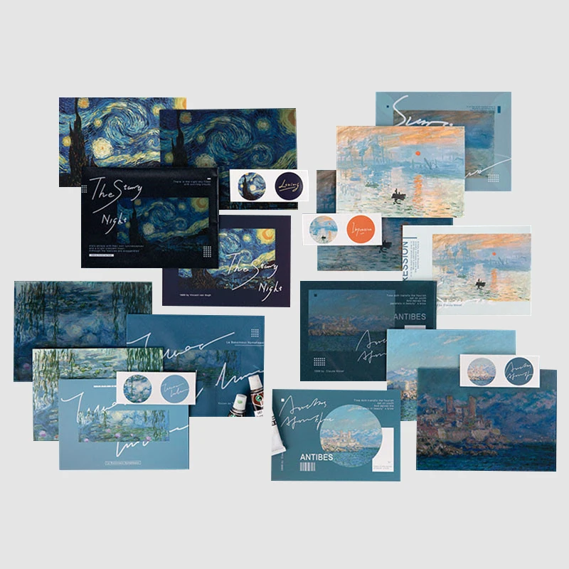 3 Pcs/lot Vintage Envelopes Van Gogh Translucent Sulfuric Acid Envelopes Sealing Stickers Set for Invitation Greeting Stationery
3 Pcs/lot Vintage Envelopes Van Gogh Translucent Sulfuric Acid Envelopes Sealing Stickers Set for Invitation Greeting Stationery