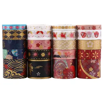 20 Rolls Bronzing Washi Paper Tapes DIY Hand Account Printing Stickers
20 Rolls Bronzing Washi Paper Tapes DIY Hand Account Printing Stickers