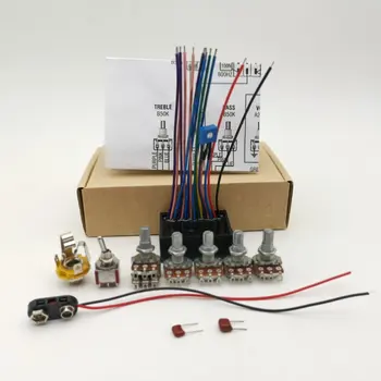 Deluxe equalization Electric Bass Active Preamp Wiring Bass Guitar Parts Built-in front-stage active line
Deluxe equalization Electric Bass Active Preamp Wiring Bass Guitar Parts Built-in front-stage active line