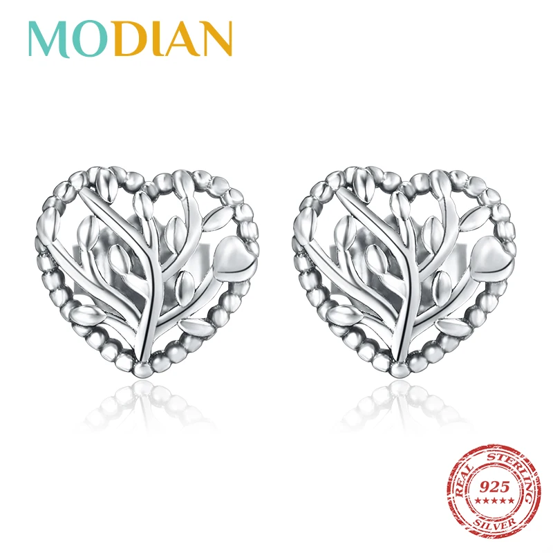 Modian Hollow Line Tree Leaves Heart Simple Stud Earrings For Women 925 Sterling Silver Vintage Charm Jewelry 2020 Design Bijoux
Modian Hollow Line Tree Leaves Heart Simple Stud Earrings For Women 925 Sterling Silver Vintage Charm Jewelry 2020 Design Bijoux