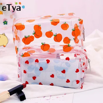 Fruit Transparent Cosmetic Bag Waterproof Women Makeup Bag Travel Organizer Necessary Beauty Case Bath Wash Toiletry Bags Pouch
Fruit Transparent Cosmetic Bag Waterproof Women Makeup Bag Travel Organizer Necessary Beauty Case Bath Wash Toiletry Bags Pouch