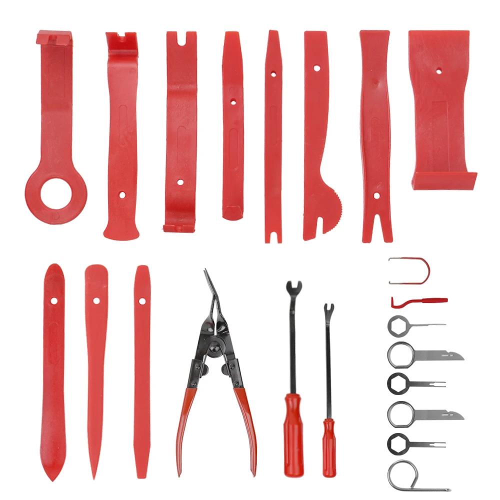 22pcs Auto Car Audio Radio Interior Door Panel DIY Pc Demolition Installation Pry Tool Repair Hand Tools Kit Screwdriver Keys
22pcs Auto Car Audio Radio Interior Door Panel DIY Pc Demolition Installation Pry Tool Repair Hand Tools Kit Screwdriver Keys