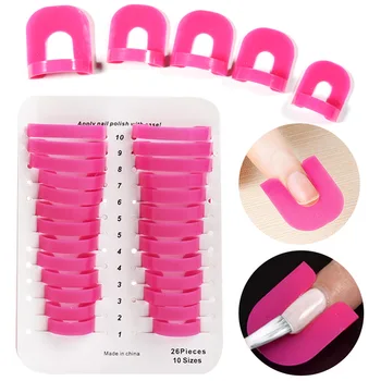 26pcs Spill Proof Edge Skin Barrier Reusable Protector Forms Guide Tips Finger Gel Model Nail Polish Stencil Clip Anti Overflow
26pcs Spill Proof Edge Skin Barrier Reusable Protector Forms Guide Tips Finger Gel Model Nail Polish Stencil Clip Anti Overflow