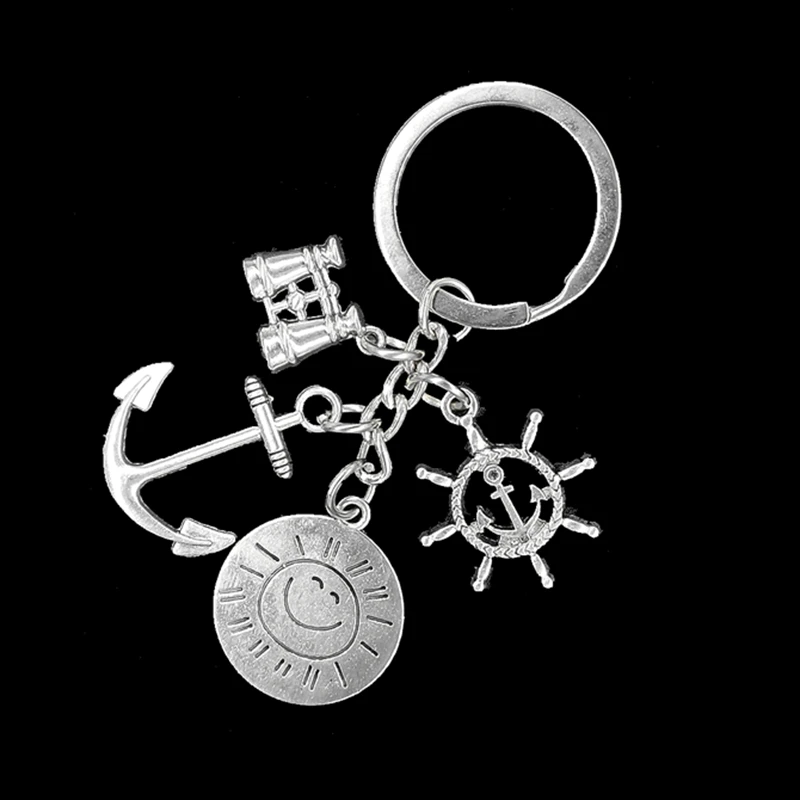 1PCS 2020 New Popular Handmade Personality with Nautical Model Anchor / Steering Wheel / Telescope / Metal Keychain Gift
1PCS 2020 New Popular Handmade Personality with Nautical Model Anchor / Steering Wheel / Telescope / Metal Keychain Gift