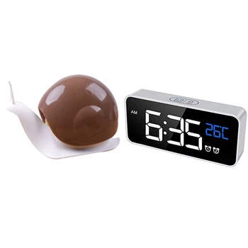 120Ml Portable Liquid Soap Pump Dispenser Reusable Snail Shape Shampoo Lotion Bottle & LED Display Digital Alarm Clock
120Ml Portable Liquid Soap Pump Dispenser Reusable Snail Shape Shampoo Lotion Bottle & LED Display Digital Alarm Clock
