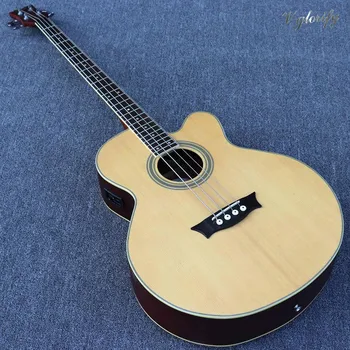 4 string natural color electric acoustic bass guitar and 5 string sunburst color bass guitar 43 inch 24 frets with EQ 
4 string natural color electric acoustic bass guitar and 5 string sunburst color bass guitar 43 inch 24 frets with EQ