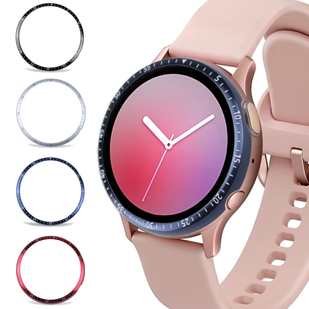 bezel ring cover For Samsung Galaxy Watch active 2 44mm 40mm Case Adhesive Metal bezel band strap Accessories active2 40 44 
bezel ring cover For Samsung Galaxy Watch active 2 44mm 40mm Case Adhesive Metal bezel band strap Accessories active2 40 44