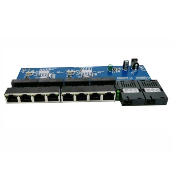 2Pcs/Box Gigabit Ethernet switch Fiber Optical Media Converter PCBA 8 RJ45 UTP and 2 SC fiber Port 10/100/1000M Board PCB
2Pcs/Box Gigabit Ethernet switch Fiber Optical Media Converter PCBA 8 RJ45 UTP and 2 SC fiber Port 10/100/1000M Board PCB