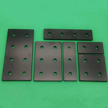 1pc Black Strip Plate aluminum connector fastener 1515 2020 3030 4040 6060 2/3/4 Hole Angle Connector Aluminum Mount Plate
1pc Black Strip Plate aluminum connector fastener 1515 2020 3030 4040 6060 2/3/4 Hole Angle Connector Aluminum Mount Plate
