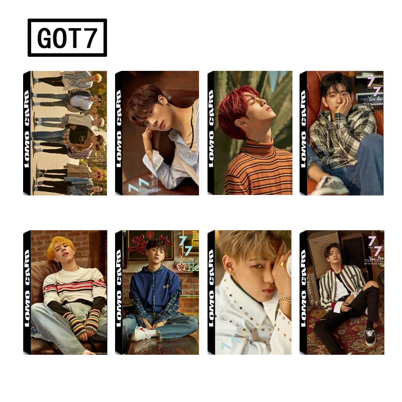 30 шт./компл. K pop GOT7 фотостудия мода высокого качества 7 для альбом фото карта Kpop