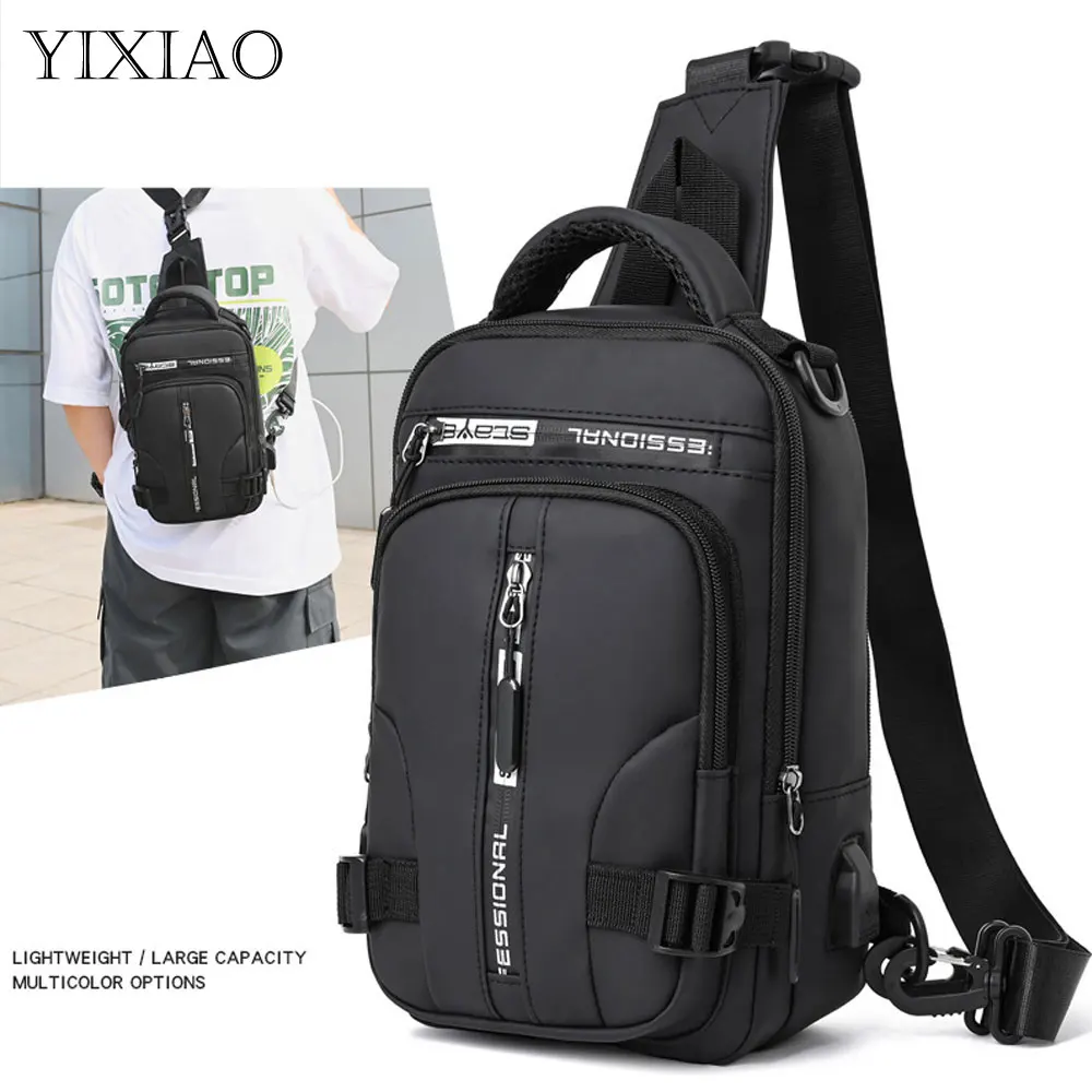 Fashion Male Chest Shoulder Bags Business USB Charging Sling Crossbody Bags Men Short Trip Multifunction Handbag Outdoor Purse
Fashion Male Chest Shoulder Bags Business USB Charging Sling Crossbody Bags Men Short Trip Multifunction Handbag Outdoor Purse