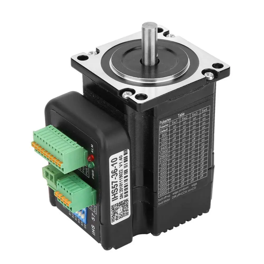 NEMA24 3Nm in Integrated Closed Loop Stepper motor with driver 36VDC iHSS60-36-30
NEMA24 3Nm in Integrated Closed Loop Stepper motor with driver 36VDC iHSS60-36-30