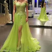 Sevintage Sheer Tulle Long Lace Prom Dresses Slit Front Short Sleeves Evening Gowns Illusion Back Custom Made robe de soiree
Sevintage Sheer Tulle Long Lace Prom Dresses Slit Front Short Sleeves Evening Gowns Illusion Back Custom Made robe de soiree