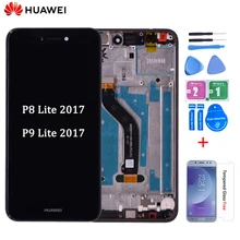 Ensemble écran tactile LCD avec châssis, pour Huawei p8 lite 2017 2017, Original=