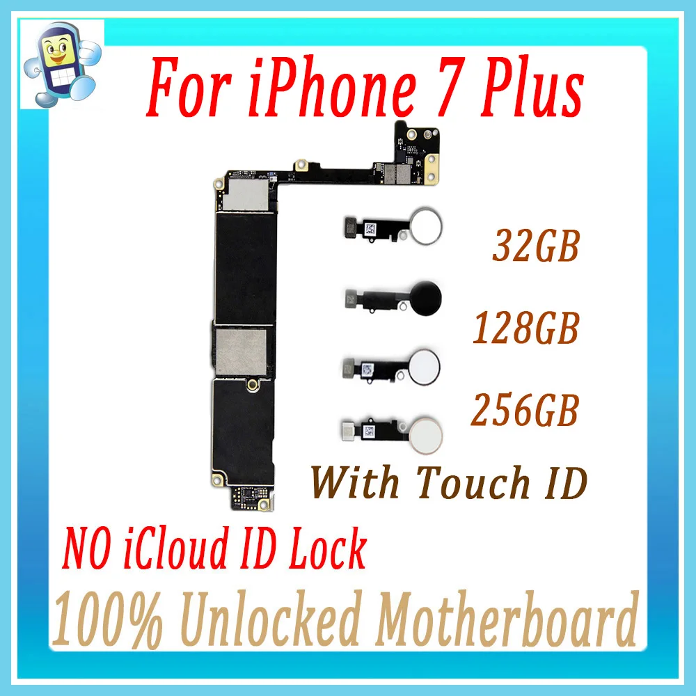 32GB/128GB/256GB For iPhone 7 Plus Unlocked Motherboard With/Without Touch ID original Logic Board For iphone 7P MB Free iCloud
32GB/128GB/256GB For iPhone 7 Plus Unlocked Motherboard With/Without Touch ID original Logic Board For iphone 7P MB Free iCloud
