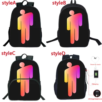 Unisex Casual 4 Styles Billie Eilish Backpack Students School Bags Kids Bookbag Boys Girls Back to School Gift Teens Travel Bag 
Unisex Casual 4 Styles Billie Eilish Backpack Students School Bags Kids Bookbag Boys Girls Back to School Gift Teens Travel Bag