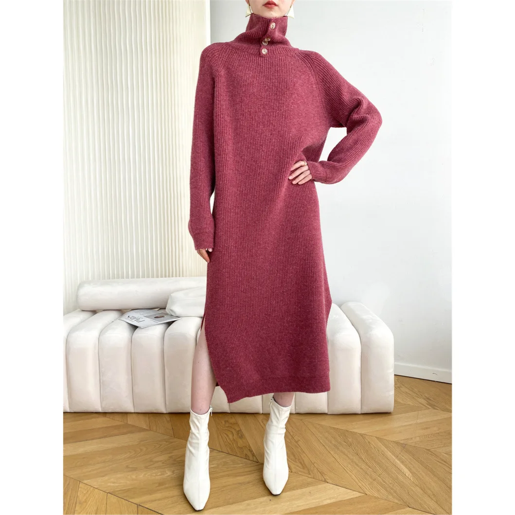 Fashion Turtleneck Sweater Dress Women Autumn/Winter 2021 New Loose Long Sleeve Knitted Long Skirt
Fashion Turtleneck Sweater Dress Women Autumn/Winter 2021 New Loose Long Sleeve Knitted Long Skirt
