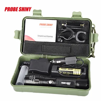 X800 Zoomable XML T6 LED Tactical Flashlight+18650 Battery+Charger+Case portable convenient Flashlight torch LED outdoor Фонарик
X800 Zoomable XML T6 LED Tactical Flashlight+18650 Battery+Charger+Case portable convenient Flashlight torch LED outdoor Фонарик