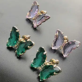 fashion purple small butterfly stud earring for women
fashion purple small butterfly stud earring for women