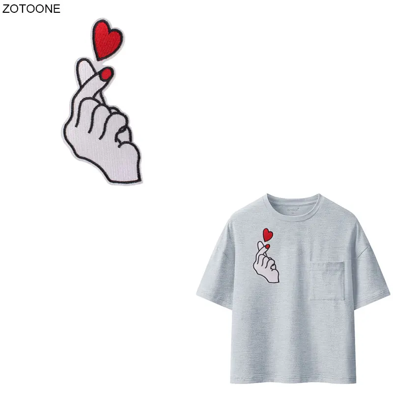 ZOTOONE Fingers Heart Patch Iron on Patches for Clothes DIY Badge Heat Transfer Sew on Stickers Clothing Embroidery Applique H
ZOTOONE Fingers Heart Patch Iron on Patches for Clothes DIY Badge Heat Transfer Sew on Stickers Clothing Embroidery Applique H