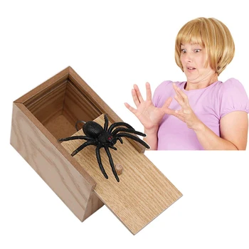 Fool's Day Gift Wooden Prank Trick Practical Joke Home Office Scare Toy Box Gag Spider Mouse Kids Funny Play Joke Gift Toy
Fool's Day Gift Wooden Prank Trick Practical Joke Home Office Scare Toy Box Gag Spider Mouse Kids Funny Play Joke Gift Toy